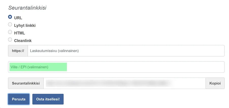 Näin seuraat affimainonnan tuloja.